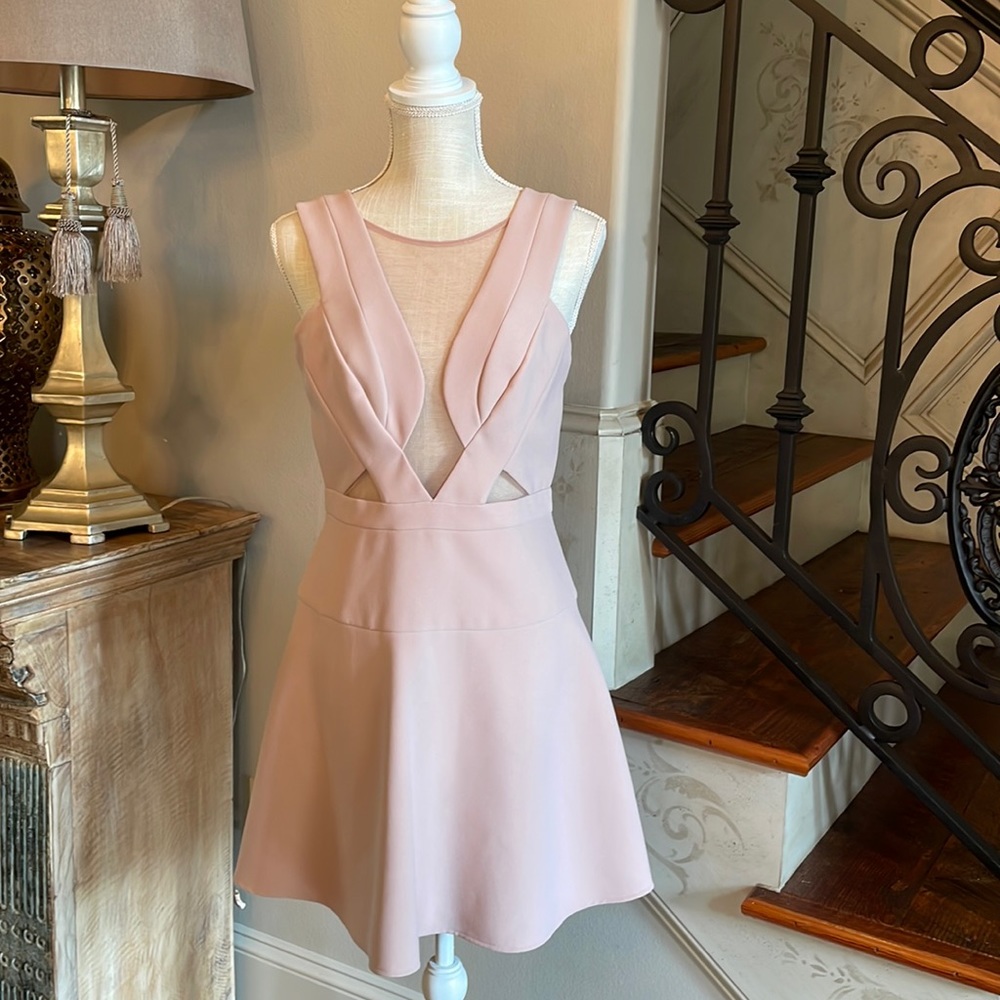 BCBG tea rose colored elegant dress